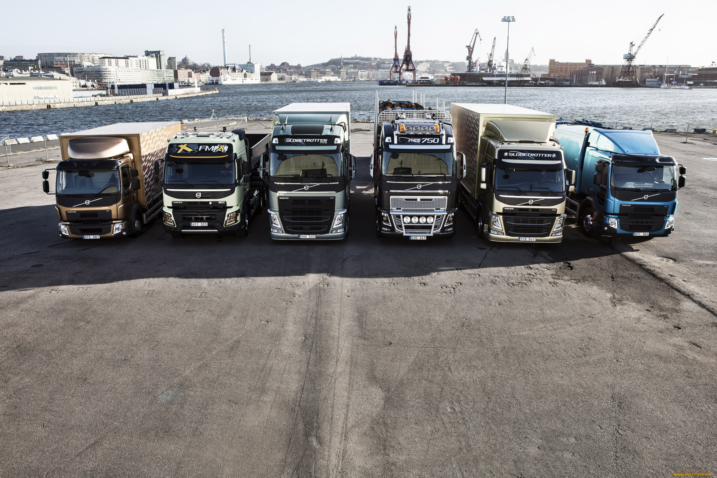 , volvo trucks, collection, set, volvo, trucks